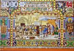 Image of the puzzle 3000, Jumbo, Tiles of Barcelona, Factory Sealed, Picture of the box