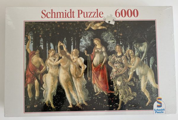 Image of the puzzle 6000, Schmidt, Allegory of Spring, Sandro Botticelli, Factory Sealed, Picture of the box