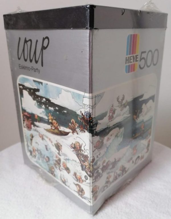 Image of the puzzle 500, Heye, Eskimo-Party, by Jean-Jacques Loup, Factory Sealed, Picture of the box