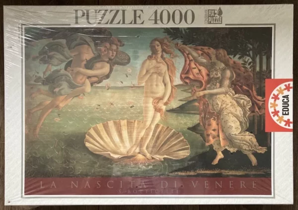 Image of the puzzle 4000, Educa, The Birth of Venus, by Sandro Botticelli, Factory Sealed, Picture of the box