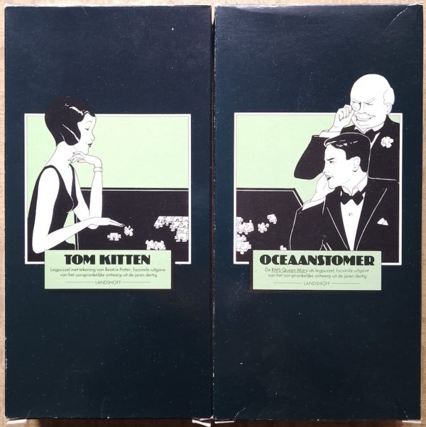 Image of the puzzle The Jigsaw Book (Legpuzzelboek), Complete, Picture of the boxes