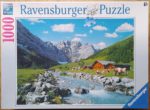 Image of the puzzle 1000, Ravensburger, Austrian Mountains, Complete, Picture of the box