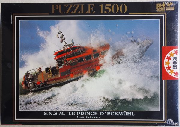 Image of the puzzle 1500, Educa, S.N.S.M. Le Prince dEckmühl, by Jean Guichard, Factory Sealed, Picture of the box