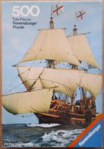 Image of the puzzle 500, Ravensburger, The Golden Hind, Complete, Picture of the box