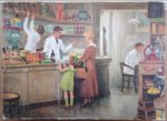 Image of the puzzle 1200, Vara, At the Grocer, by Johannes Gabrielse, Complete, Picture of the box