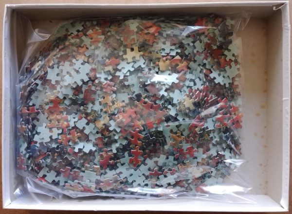 Image of the puzzle 1500, R-G, The Lady and the Unicorn, Complete, Picture of the bag