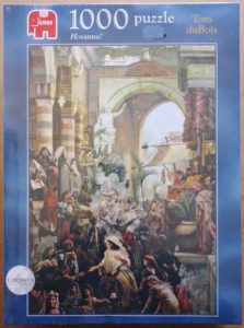 Image of the puzzle 1000, Jumbo, Hosanna!, by Tom duBois, Factory Sealed, Picture of the box