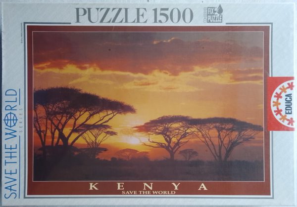 Image of the puzzle 1500, Educa, Kenya, Save the World, Factory Sealed, Picture of the box