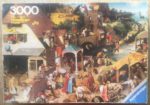 Image of the puzzle 3000, Ravensburger, Dutch Proverbs, by Pieter Bruegel the Elder, Complete, Picture of the box
