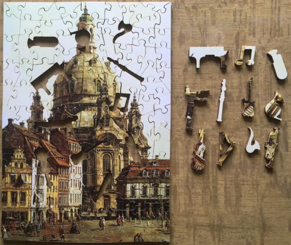 Image of the puzzle 140, Wentworth, View of the Neumarkt in Dresden from the Jüdenhofe, Complete, Picture of the puzzle