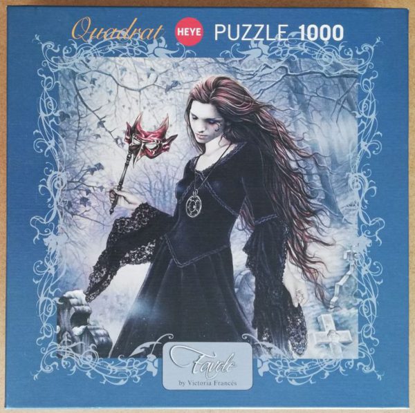 Image of the puzzle 1000, Heye, New Black, Victoria Frances, Sealed Bag, Picture of the box