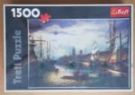 Image of the puzzle 1500, Trefl, A Port Scene, William R. Stone, Picture of the box