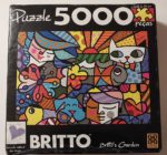 Image of the puzzle 5000, Grow, Brittos Garden, Romero Britto, Sealed Bag, Picture of the box