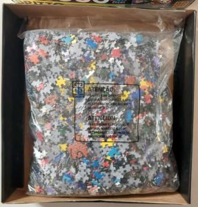 Image of the puzzle 5000, Grow, Britto's Garden, Romero Britto, Sealed Bag, Picture of the bag
