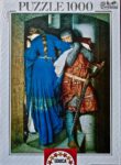 Image of the puzzle 1000, Educa, The Meeting on the Turret Stairs, by Frederic William Burton, Factory Sealed, Picture of the box