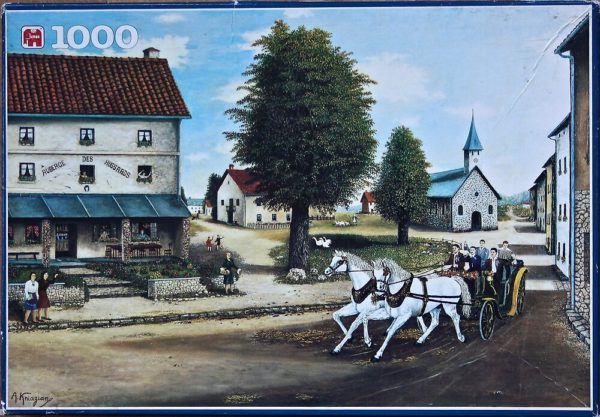Image of the puzzle 1000, Jumbo, The Tavern of the Hussars, Picture of the box