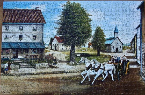 Image of the puzzle 1000, Jumbo, The Tavern of the Hussars, Picture of the puzzle
