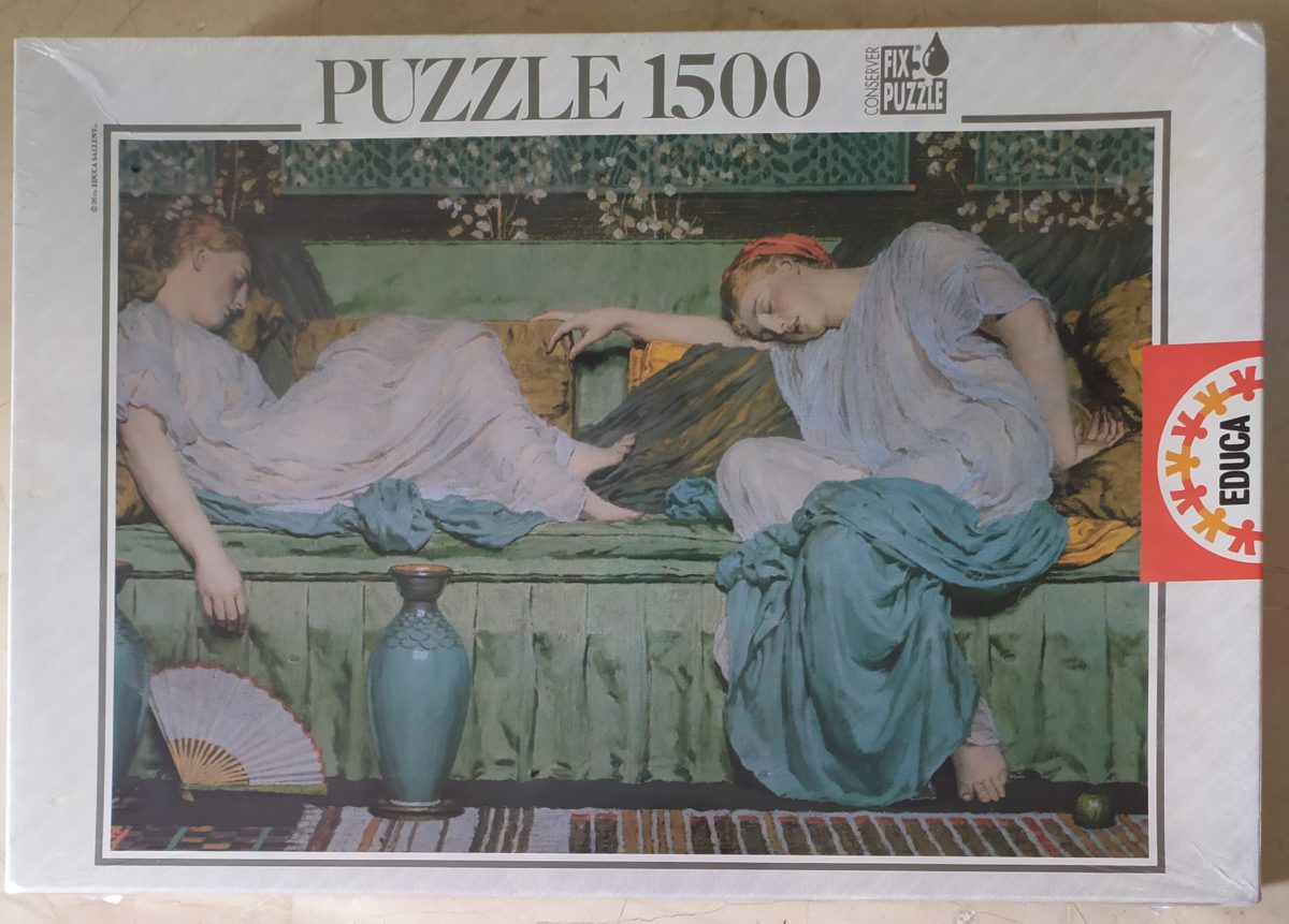 1500, Educa, Apples, Albert Moore, Factory Sealed, Listed by Barebrain Image of the puzzle 1500, Educa, Apples, Albert Moore, Factory Sealed, Picture of the box