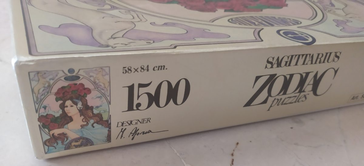 1500, 1500, International Team, Sagittarius, Sealed Bag, Listed by Barebrain Team, Sagittarius 4 Image of the puzzle 1500, International Team, Sagittarius, Sealed Bag, Detail of the box