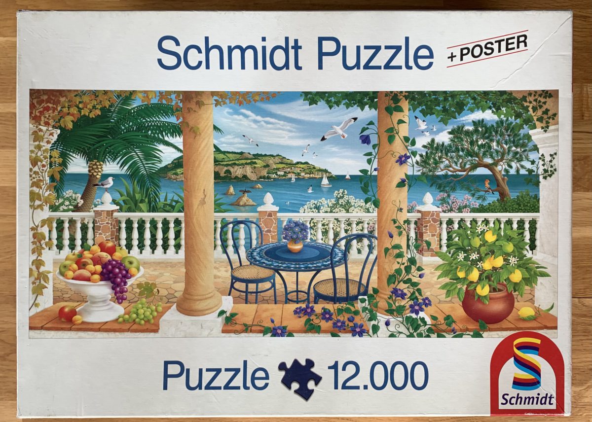 12000, Schmidt, Beautiful View, Cornelia Ellinger, Sealed Bag, Listed by Ben Image of the puzzle 12000, Schmidt, Beautiful View, Cornelia Ellinger, Sealed Bag, Picture of the box