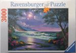 Image of the puzzle 3000, Ravensburger, Moonlight Beach, by Anthony Casay, Factory Sealed, Picture of the box