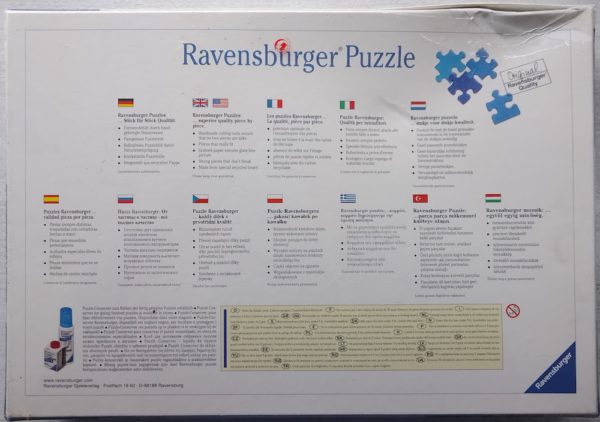 Image of the puzzle 3000, Ravensburger, Moonlight Beach, by Anthony Casay, Factory Sealed, Picture of the back