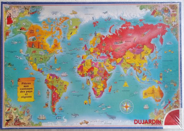 Image of the puzzle 500, Dujardin, Carte du Monde, Factory Sealed, Picture of the box