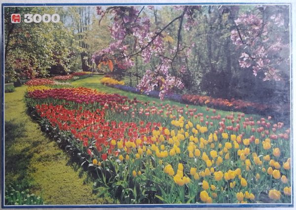 Image of the puzzle 3000, Jumbo, Keukenhof, Holland, Factory Sealed, Picture of the box