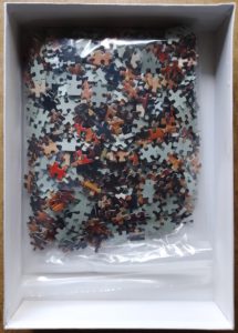 Image of the puzzle 1000, Diset, The Golden Rule, by Norman Rockwell, Complete, Picture of the bag