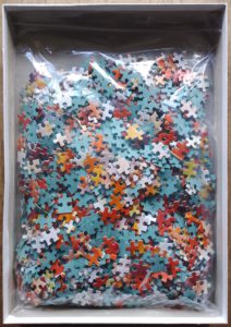 Image of the puzzle 1500, World Games, The Clown, by Jan Kooistra, Complete, Picture of the bag