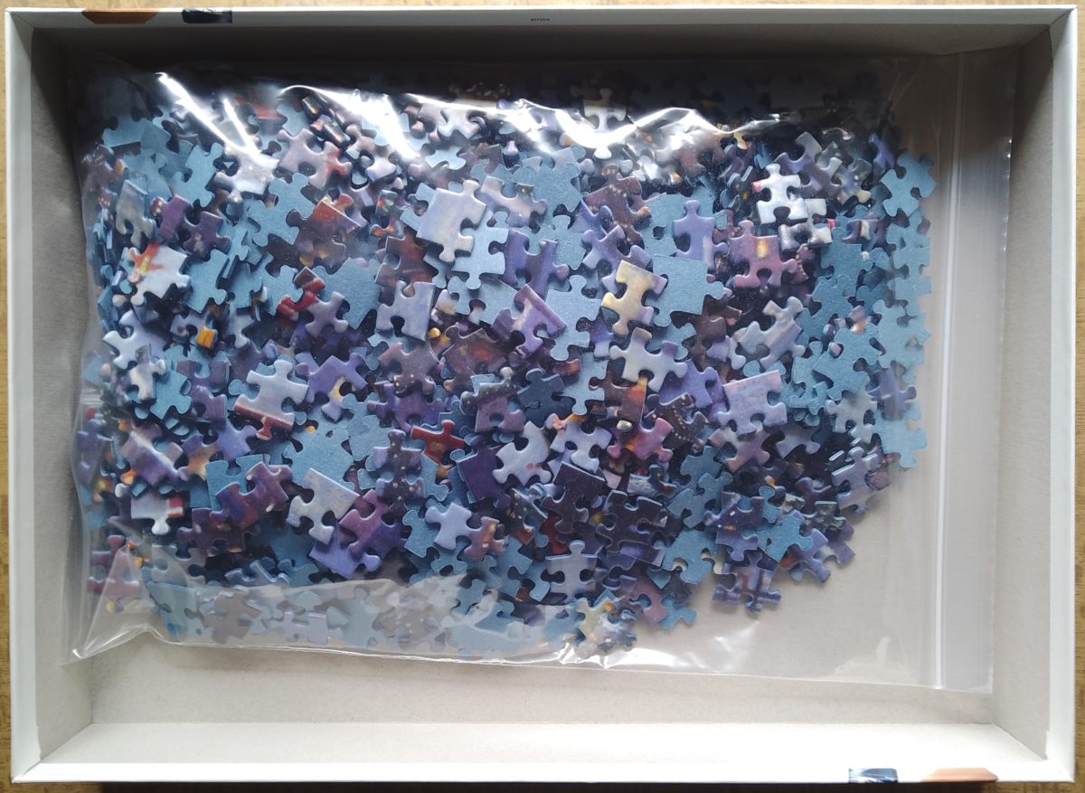 1000, Ravensburger, NYC Christmas, by Steven Klein, Complete, 2023-02-12 Image of the puzzle 1000, Ravensburger, NYC Christmas, by Steven Klein, Complete, Picture of the bag