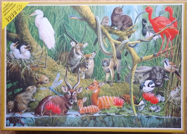 Image of the puzzle 1000, JH, Wetlands, John Francis, Complete, Picture of the box