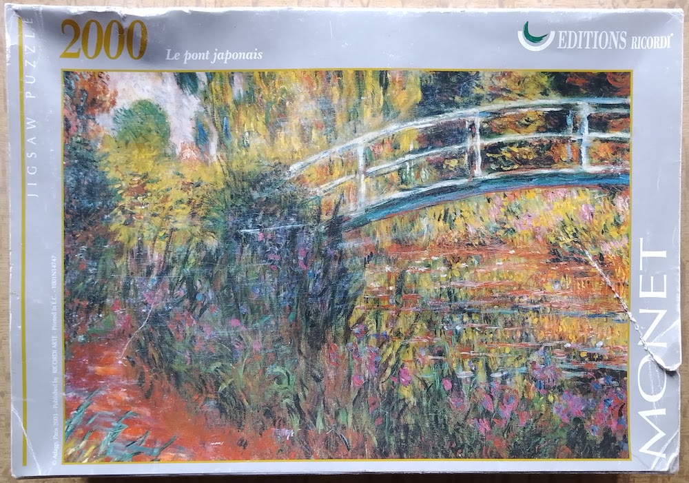 2000, Ricordi, The Japanese Bridge, by Claude Monet Image of the puzzle 2000, Ricordi, The Japanese Bridge, by Claude Monet, Picture of the box