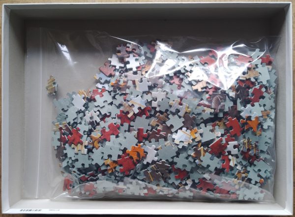Image of the puzzle 1000, Ravensburger, Pheasants, by James Hautman, Complete, Picture of the bag