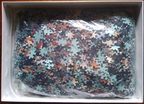Image of the puzzle 2000, Nathan, On the Omnibus, by Maurice Delondre, Picture of the bag