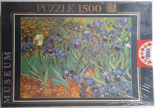 Image of the puzzle 1500, Educa, Irises, by Vincent van Gogh, Factory Sealed, Picture of the box