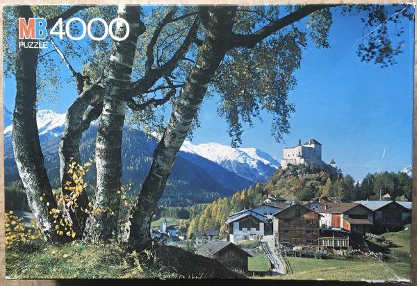 Image of the puzzle 4000, MB, Tarasp, Engadin, Switzerland, Complete, Picture of the box