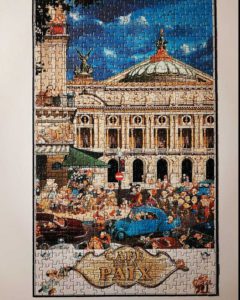 Image of the puzzle 500, Heye, Café de la Paix, Jean-Jacques Loup, Complete, Picture of the puzzle