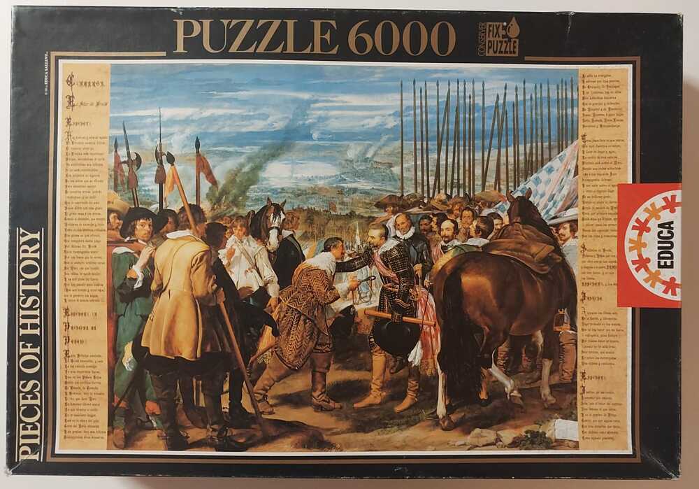 6000, Educa, The Surrender of Breda, Velázquez - Rare Puzzles