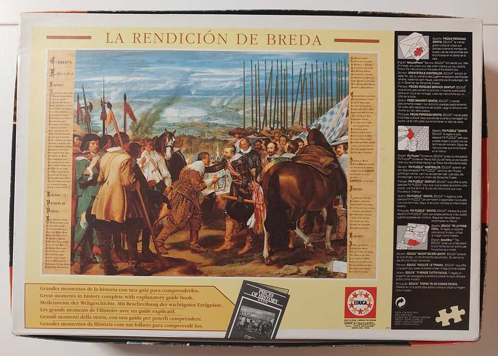 6000, Educa, The Surrender of Breda, Velázquez - Rare Puzzles
