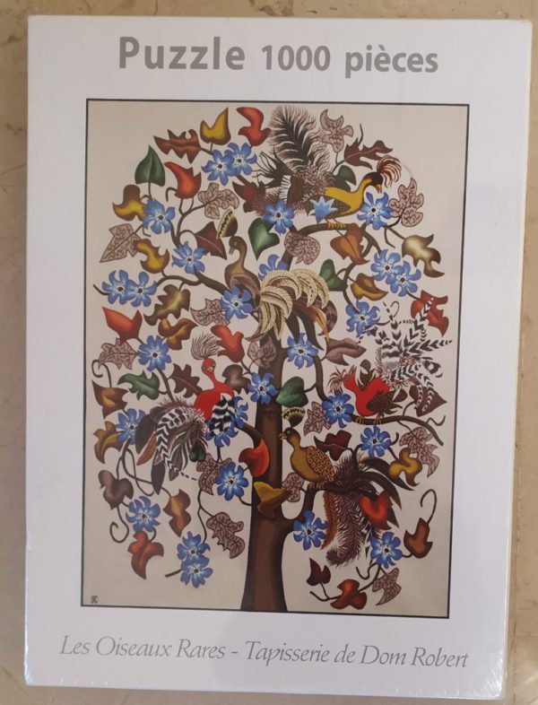 Image of the puzzle 1000, Ferriot Cric, Lex Oiseaux Rares, by Dom Robert, Factory Sealed, Picture of the box