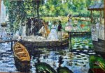 Image of the puzzle 1000, Bluebird, Bain à la Grenouillère, by Pierre-Auguste Renoir, Complete, Picture of the puzzle