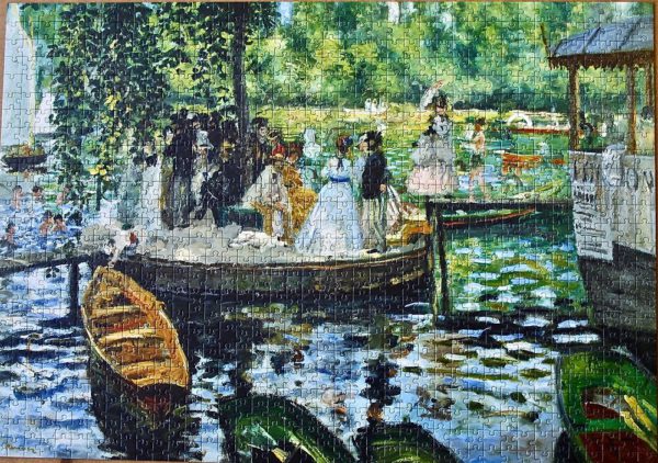 Image of the puzzle 1000, Bluebird, Bain à la Grenouillère, by Pierre-Auguste Renoir, Complete, Picture of the puzzle