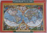 Image of the puzzle 3000, Castorland, World Map 1607, Pieter van den Keere, Picture of the box