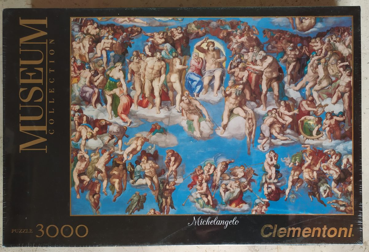 3000, Clementoni, Universal Judgement, Michelangelo, Factory Sealed, Listed by Barebrain Image of the puzzle 3000, Clementoni, Universal Judgement, Michelangelo, Factory Sealed, Picture of the box