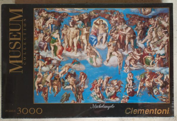 Image of the puzzle 3000, Clementoni, Universal Judgement, Michelangelo, Factory Sealed, Picture of the box