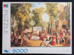 Image of the puzzle 5000, MB, Fair in the Champs-Elysees, by William Parrott, Sealed Bag, Picture of the box