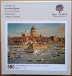 Image of the puzzle 500, Wentworth, London, The Thames with View of the City and St Paul's Cathedral, by Canaletto, Complete, Picture of the box