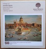 Image of the puzzle 500, Wentworth, London, The Thames with View of the City and St Paul's Cathedral, by Canaletto, Complete, Picture of the box