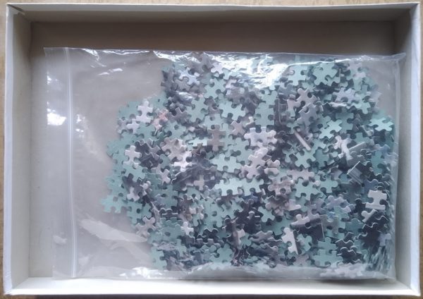 Image of the puzzle 1000, World Games, On the Car, by Kim Anderson, Complete, Picture of the bag